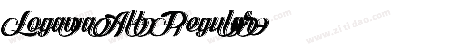 LogawaAlt Regular字体转换
